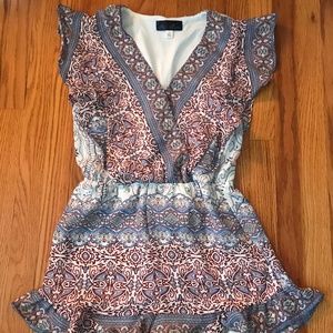 Ruffle hem romper